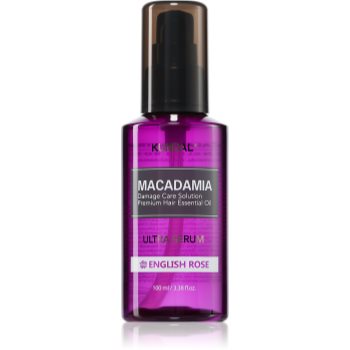 KUNDAL Macadamia Ultra Serum English Rose ser ulei regenerator pentru par deteriorat - imagine 2
